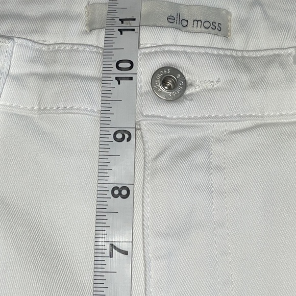Ella moss White High Waisted Straight Leg Cropped Jeans Sz. 29/8 - Picture 16 of 17
